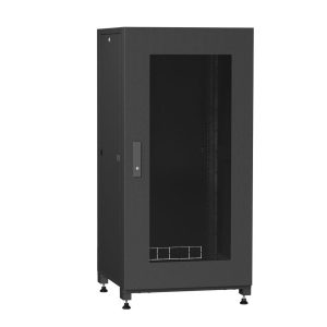 24HE 19 Netzwerkschrank Standschränke mit Glastür,Tiefe 800mm